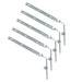 Gutter Side Rafter Bracket Universal Galvanised Steel Fascia Support Fixings (Pack of 5, 300mm)