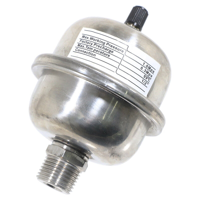 Mini Expansion Vessel Shock Arrestor Potable Water Hammer Pipe Noise Stop (1/2" BSP, 0.16L)