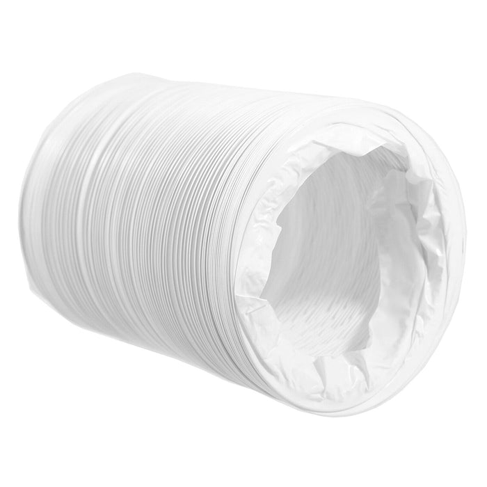 Air Conditioning External Vent Kit 4" 5" 6" 100mm 125mm 150mm Universal Exterior Wall Duct Set (White)