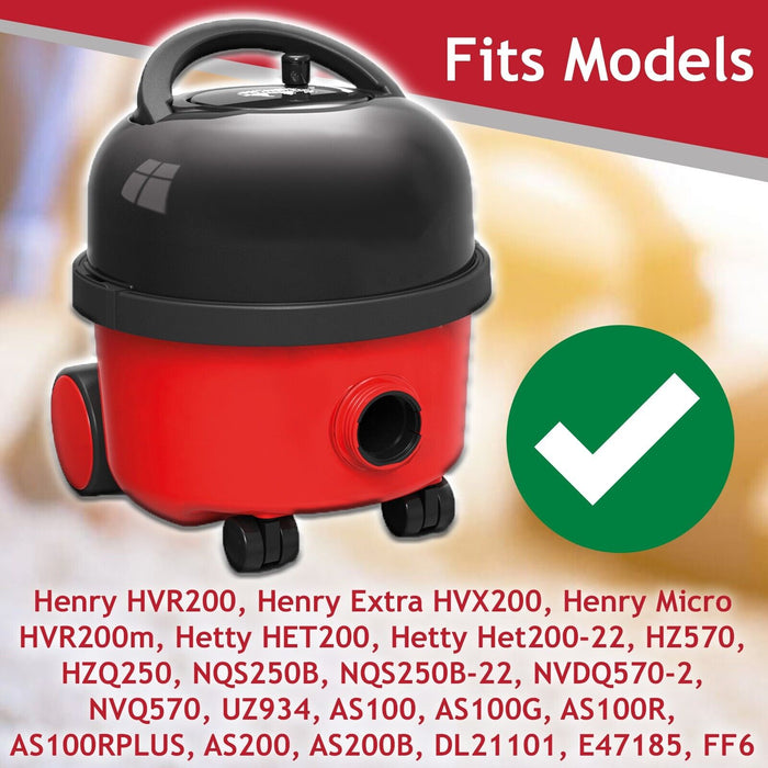 Complete Motor Unit for Numatic Henry Hetty TCO DL2 1104T 205403 240V 1000W 50/60Hz + 12" Filter