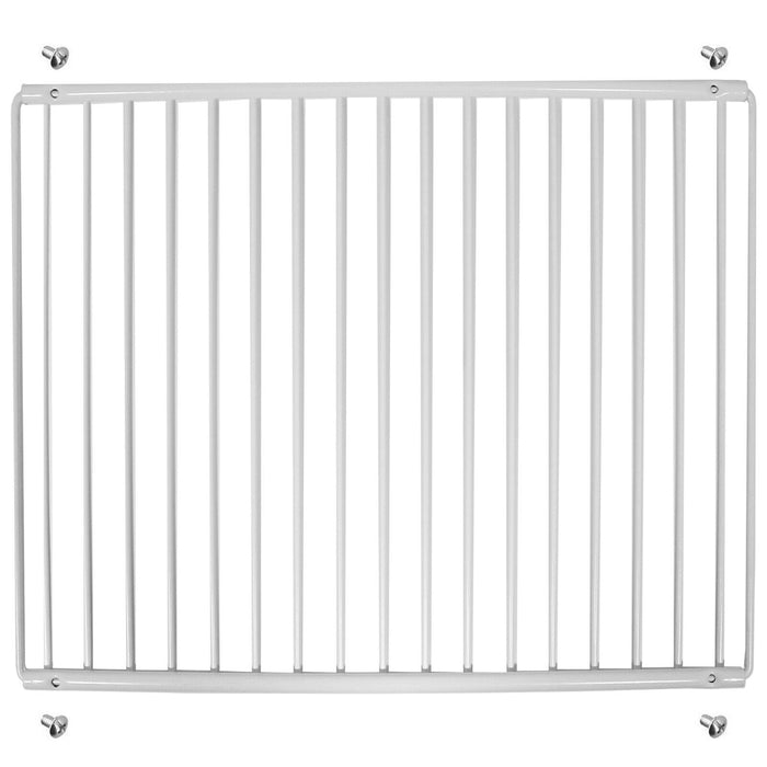 Universal Large Fridge Shelf Adjustable White Plastic Coated Shelves (Pack of 2, 425mm - 670mm x 320mm)
