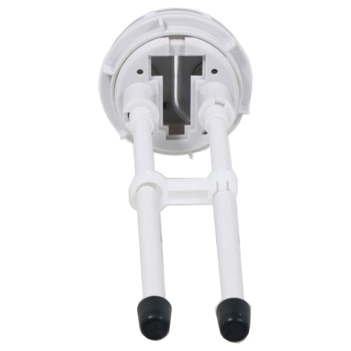 Toilet Dual Flush Button 58mm WC Cistern Chrome Plated 215mm Double Push Rod Kit