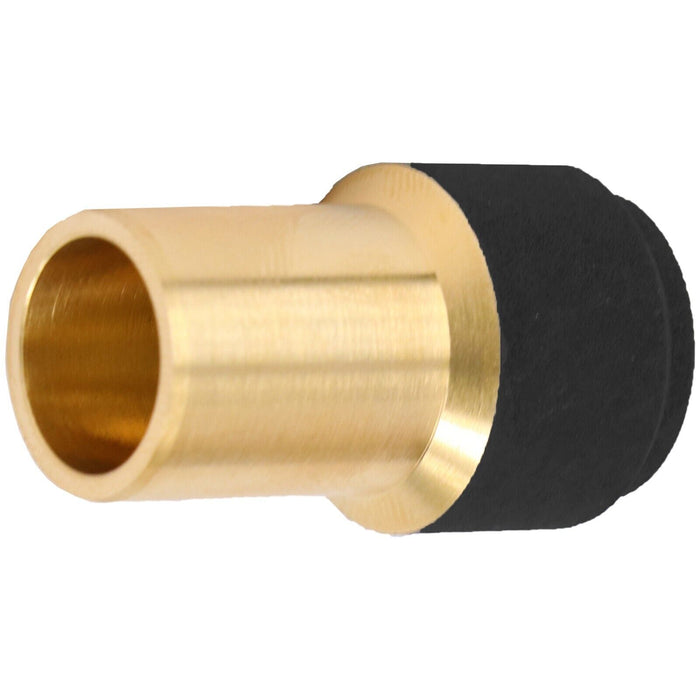 Radiator Valve 15mm x 10mm Black Pushfit Reducing Straight Speed Fit Compression Stem