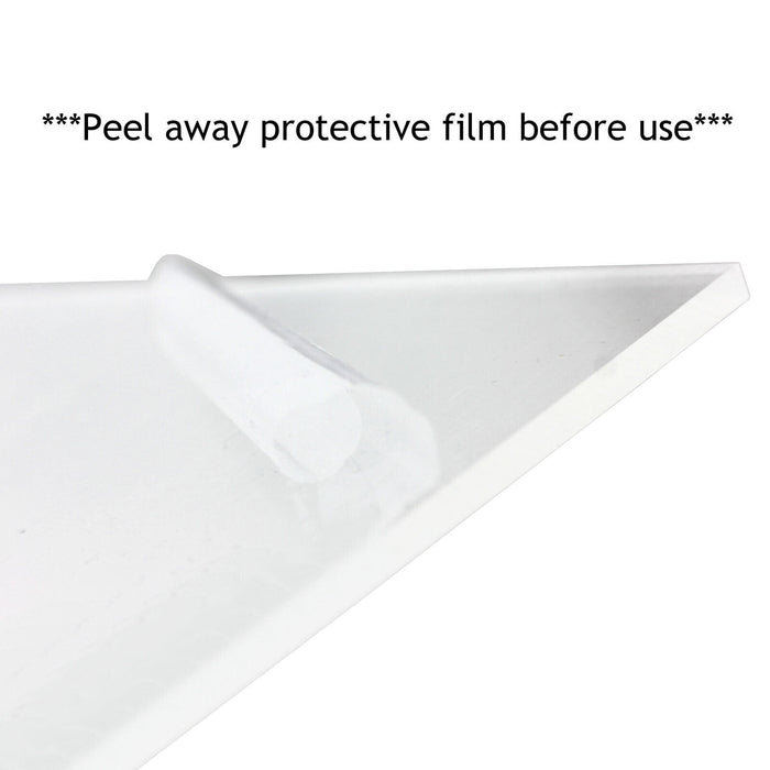 Universal Fridge Shelf Crisper Cover Clear Cut to Size Refrigerator 520mm x 350mm