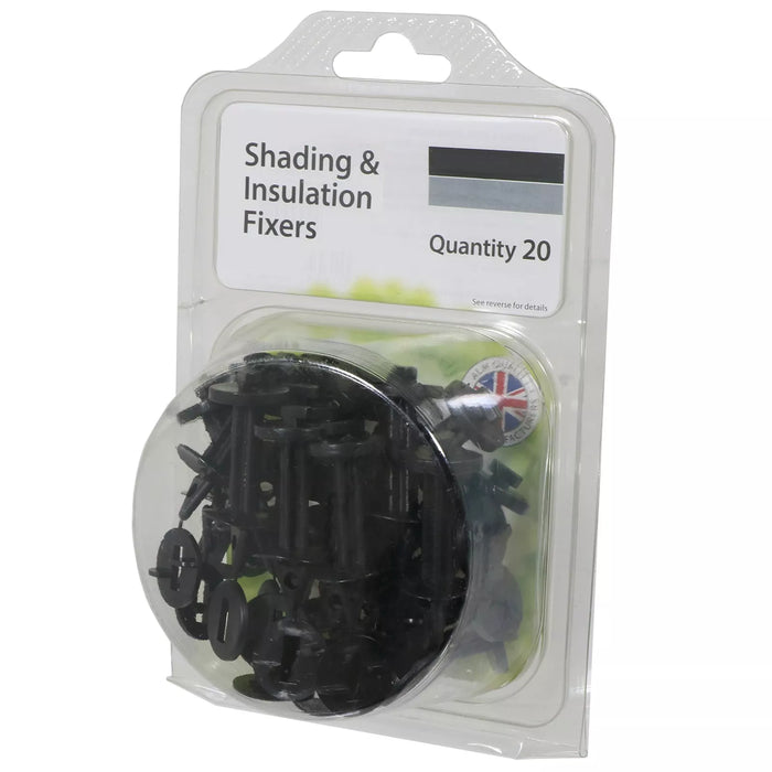 Greenhouse Insulation Shading Fixers Bubble Wrap PVC Plastic Frame Clips (Pack of 80)