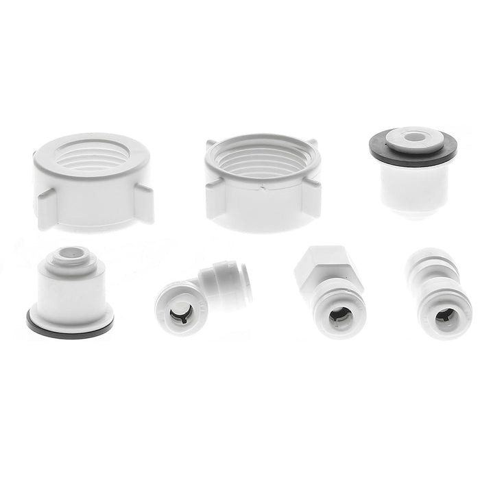 Universal Water Supply Pipe Tube + Fridge Connector Kit for American Style Double Fridge / Refrigerator (1/4" Pipe)