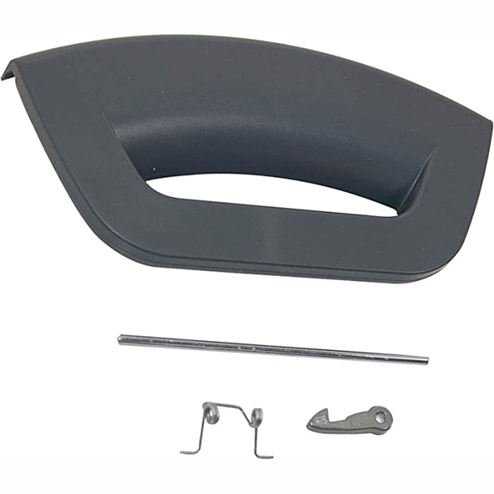 SPARES2GO Graphite Door Handle Kit for Hotpoint Futura Washing Machine