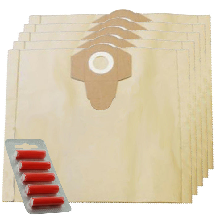 5 x Dust Bags for Clarke, Draper 30L Wet & Dry Series Vacuum Cleaner VB182