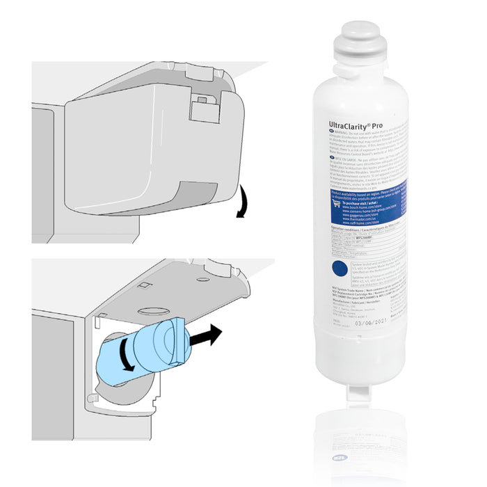 BOSCH Fridge Water Filter UltraClarity Pro Siemens Neff Gaggenau 11032518 x 2