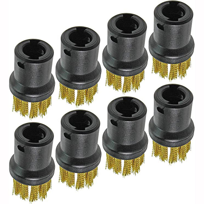 Wire Brushes for KARCHER SC1 SC2 SC3 SC4 SC5 SI SC Steam Cleaner Detail Attachment (Pack of 8)