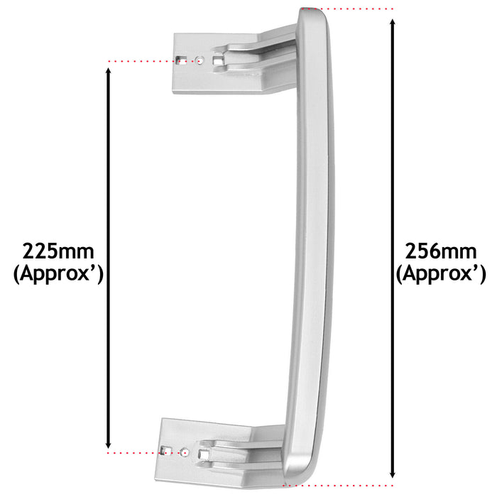 Door Handle for BEKO Fridge Freezer Pack of 2 (Silver)