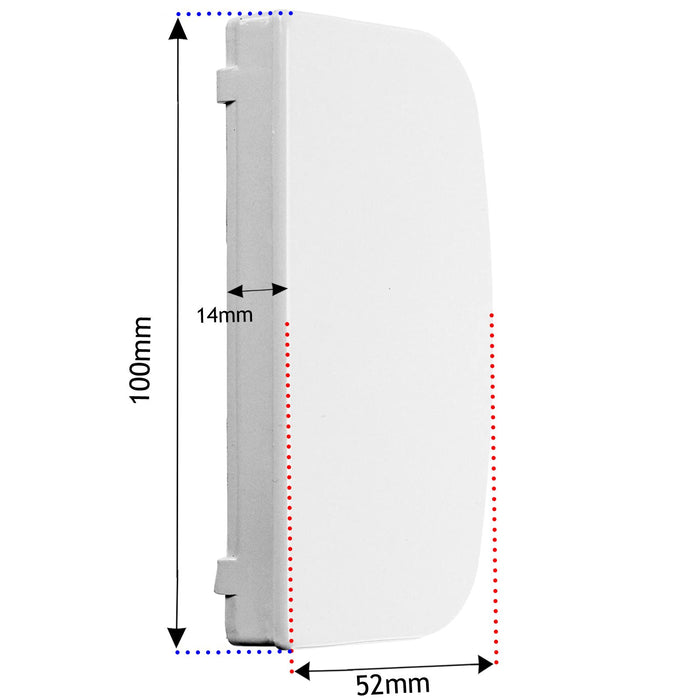 Evaporator Door Handle for Logik LUR55S13 LUR55W13E Fridge Freezer