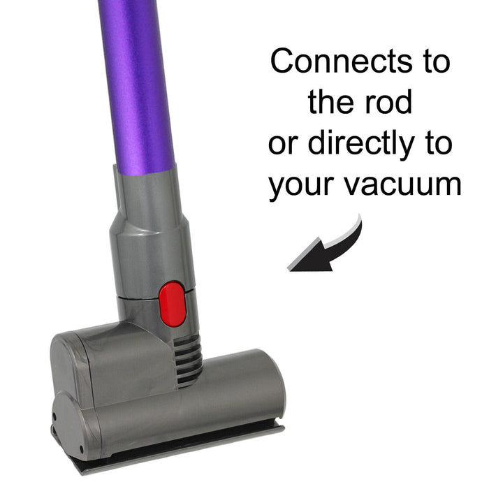 Vacuum Mini Motorised Turbine Brush for Dyson V8 SV10 + Purple Rod Wand Tube