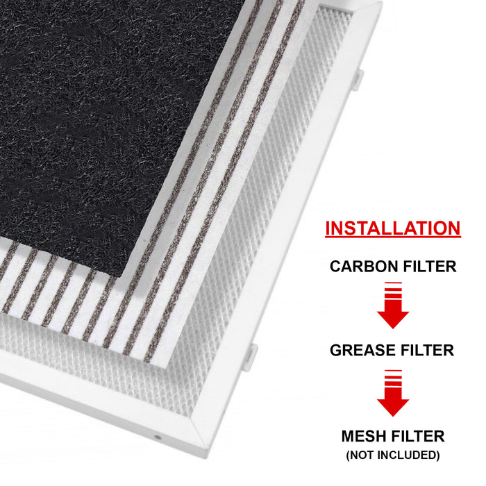 Cooker Hood Filter for Ariston Vent Extractor Fan Carbon + Grease Filters Kit