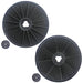 Carbon Charcoal Filters for Moffat MCH660B MCH660W MCH660X MCH662G MH65B MH65W Cooker Hood (Pack of 2)