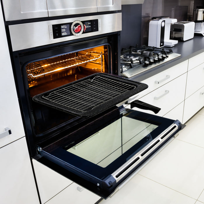 Enamel Grill Pan Tray Rack Grid Handle for Falcon Oven Cooker 445 x 276 mm