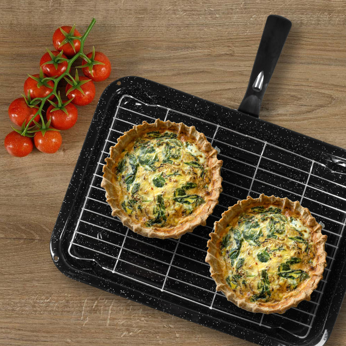 Small Grill Pan + Rack and Detachable Handle for BUSH Oven Cooker