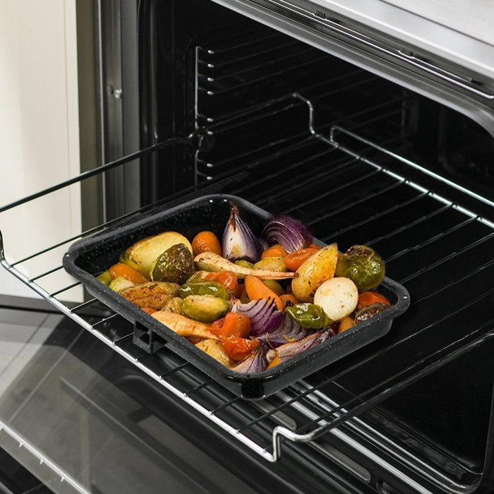 Universal Grill Pan Small Oven Cooker Rack and Detachable Handle 38cm x 27.5cm