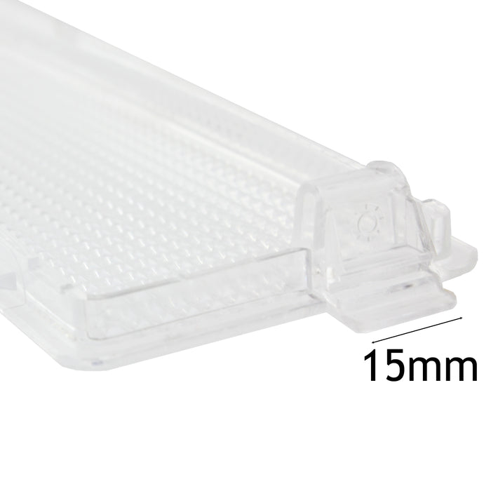 Light Diffuser / Lens Cover Plate for Electrolux ZHC60136X Cooker Hood Vent Extractor (372mm x 58mm)