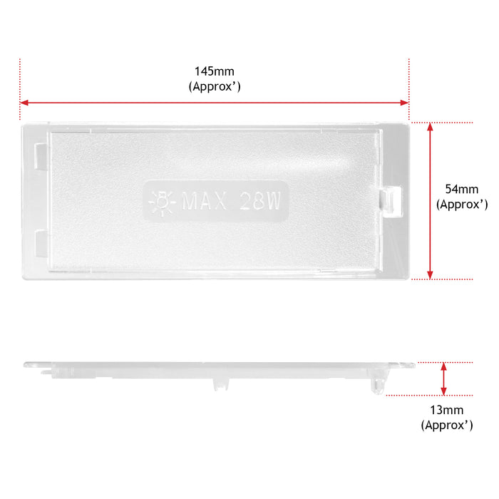 ELECTROLUX AEG Cooker Hood Cover Light Bulb Diffuser Panel Extractor Fan Perspex