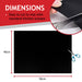 Universal Teflon Oven Cooker Liner Non Stick Heavy Duty Lining Pack of 2 Liners Black