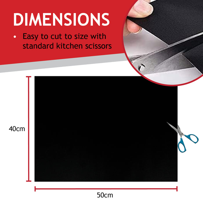 Universal Teflon Oven Cooker Liner Non Stick Heavy Duty Lining (Pack of 10)
