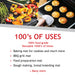 Universal Teflon Oven Cooker Liner Non Stick Heavy Duty Lining Pack of 2 Liners Black