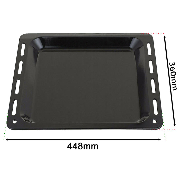 Baking Tray Enamelled Pan for Homark Oven Cooker (448mm x 360mm x 25mm, Pack of 2)