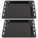 UNIVERSAL Oven Cooker Baking Tray Enamelled Pan (455mm x 360mm x 25mm, Pack of 2)