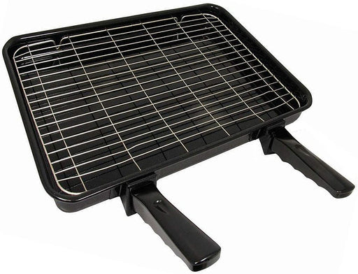 Medium Grill Pan, Rack & Dual Detachable Handles for Oven Cookers