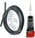 Door Seal + Silicone Glue for LOGIK Oven Cooker 3m Cut to Size (3 & 4 sided, Rounded + 90º Clips)