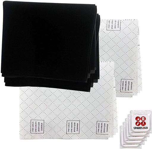 UNIVERSAL Cooker Hood Filter Kit for Recirculating Kitchen Extractor Vent Fan (2 x Grease + 1 x Carbon Filters + 5 Fresheners)