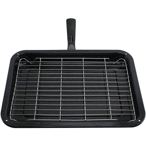 Small Grill Pan with Rack and Detachable Handle + Adjustable Grill Shelf for ZANUSSI Oven Cooker