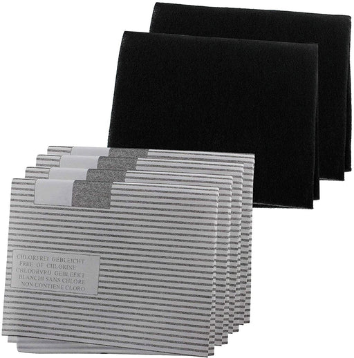 Cooker Hood Filter for HYGENA Vent Extractor Fan Carbon + Grease Filters Kit (4 x Grease + 2 x Carbon Filters)
