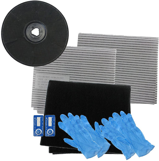 Carbon Charcoal + Grease Filter Kit for FIRENZI Cooker Hood / Extractor Vent EFF57 Type (230 x 20 mm, Pack of 2)