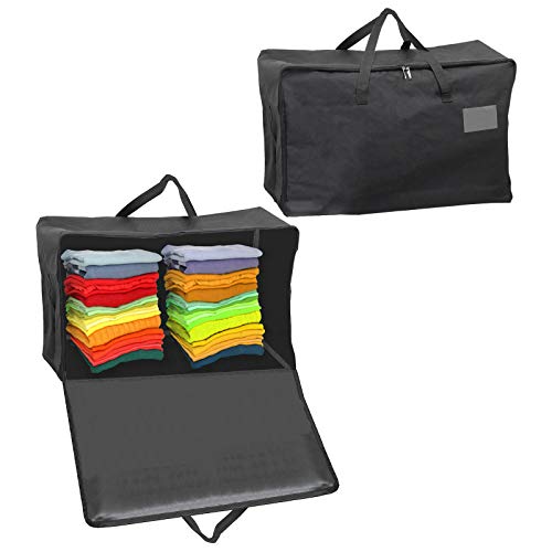 Extra Large Canvas Fabric Clothes Shoes Wardrobe Organiser Storage Bag