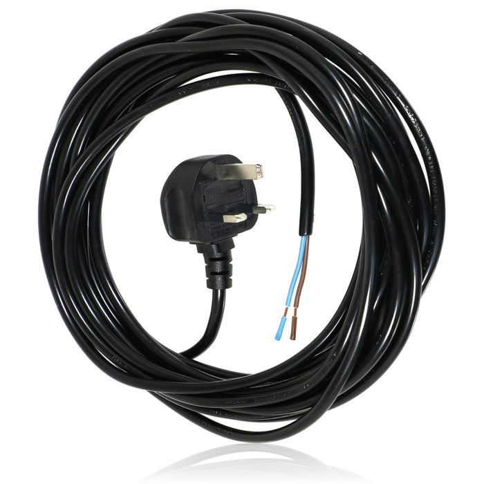 Power Cable for Numatic David JVR225 Vacuum Cleaner Mains Power Lead (UK Plug, Black, 8.4m)