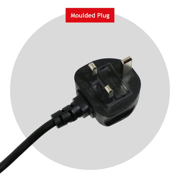 Power Cable for Black & Decker Lawnmower & Garden Strimmer Mains Power Lead (UK Plug, Black, 8.4m)
