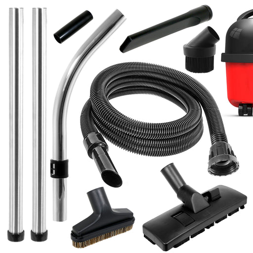 SPARES2GO Hose & Tool Kit for Numatic Henry Hetty James Vacuum Cleaner Hoover (2.5m)