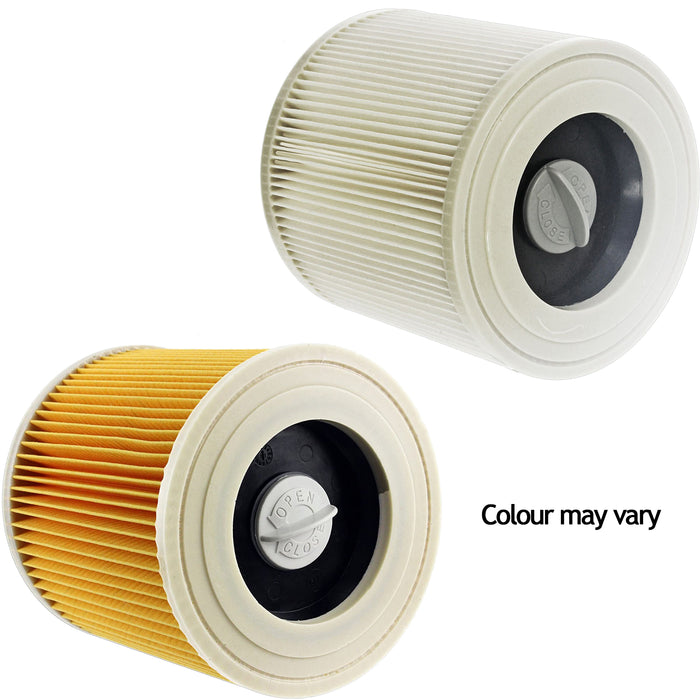 Premium Filter Cartridge for KARCHER A2101 A2104 A2105 A2111 A2131PT Vacuum Cleaner (Pack of 2)