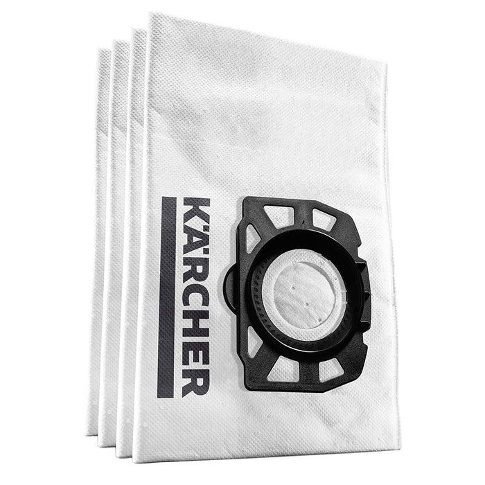 KARCHER Bags WD 3 SE 4001 Fleece Filter Vacuum Dust Bag KFI 357 Pack of 4 2.863-314.0 28633140
