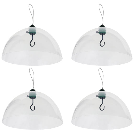 Squirrel Baffle Dome Adjustable Hook Bird Feeder Hanging Guard (Pack of 4)