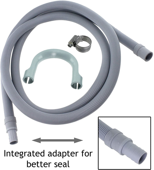 Fill Hose + Drain Hose Extension Set for LOGIK, CURRYS ESSENTIALS, MATSUI Washing Machine & Dishwasher 2.5m + 5m