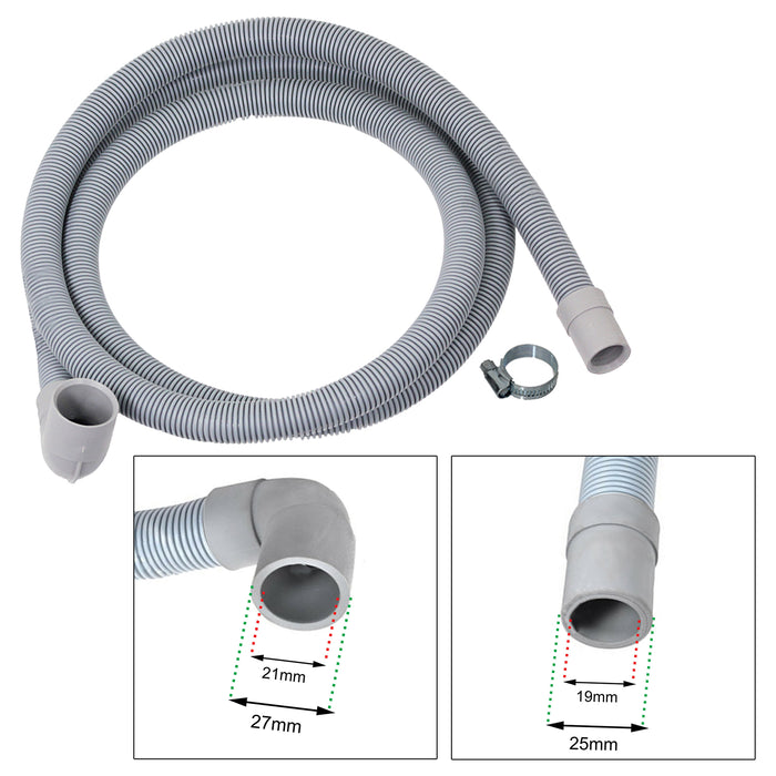 Fill Hose + Drain Hose Extension Set for HOWDENS LAMONA Washing Machine & Dishwasher 5m + 5m