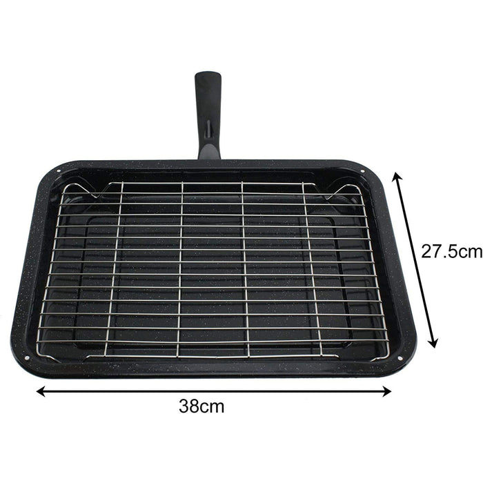 Small Grill Pan with Rack and Detachable Handle + Adjustable Grill Shelf for CANNON Oven Cooker