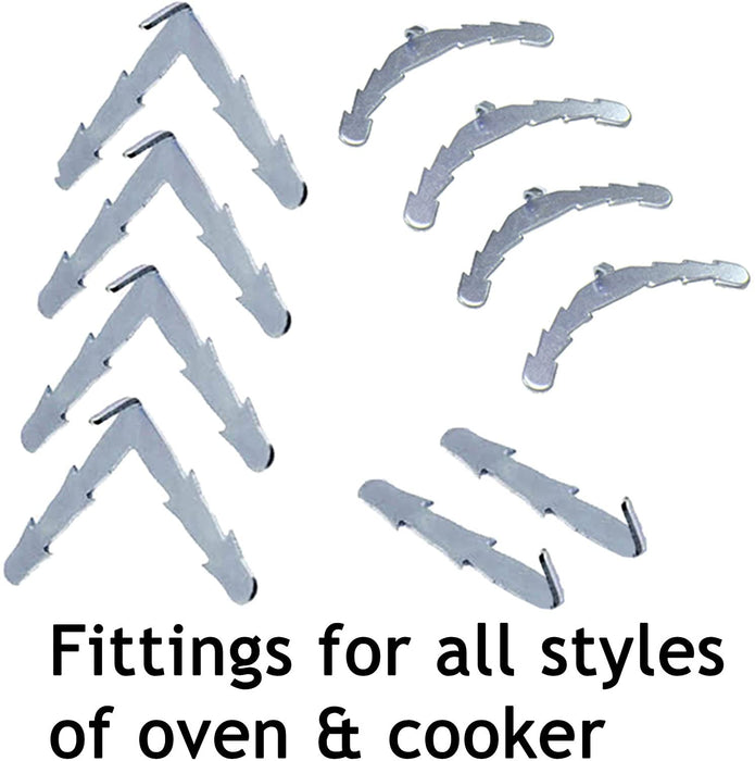 Door Seal + Silicone Glue for LEISURE Oven Cooker 3m Cut to Size (3 & 4 sided, Rounded + 90º Clips)