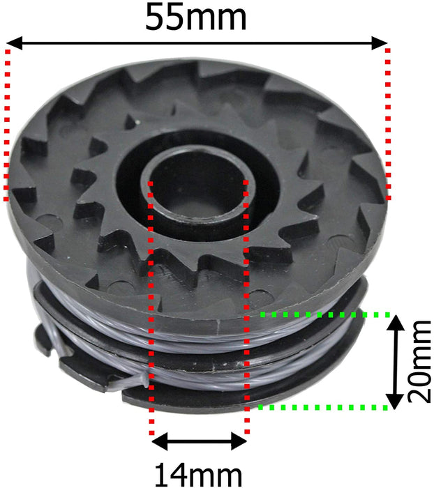Line & Spool for STIGA SGT48AE Strimmer Trimmer 3m (Pack of 4)