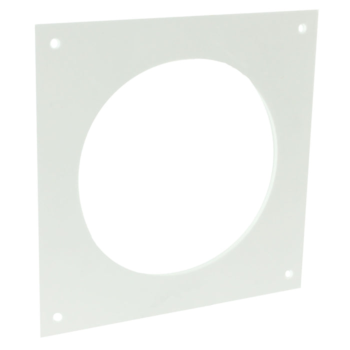 Universal Cooker Hood External Kitchen Fan Wall Vent Cover Kit (White, 4" / 102mm)