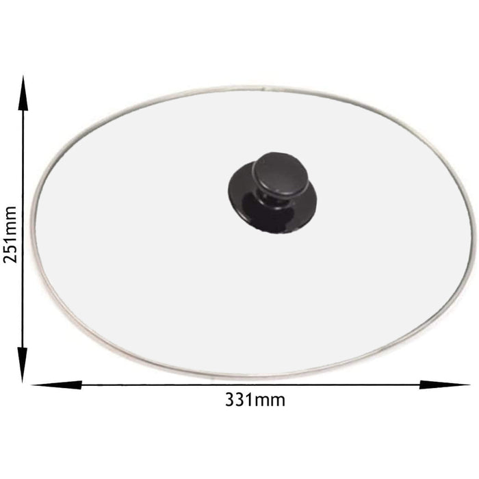 MORPHY RICHARDS Slow Cooker Glass Lid 48715002 5.5L 6L 331mm x 251mm
