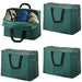 Car Boot Trunk Travel Storage Bag (Pack of 4, Green, 75L)